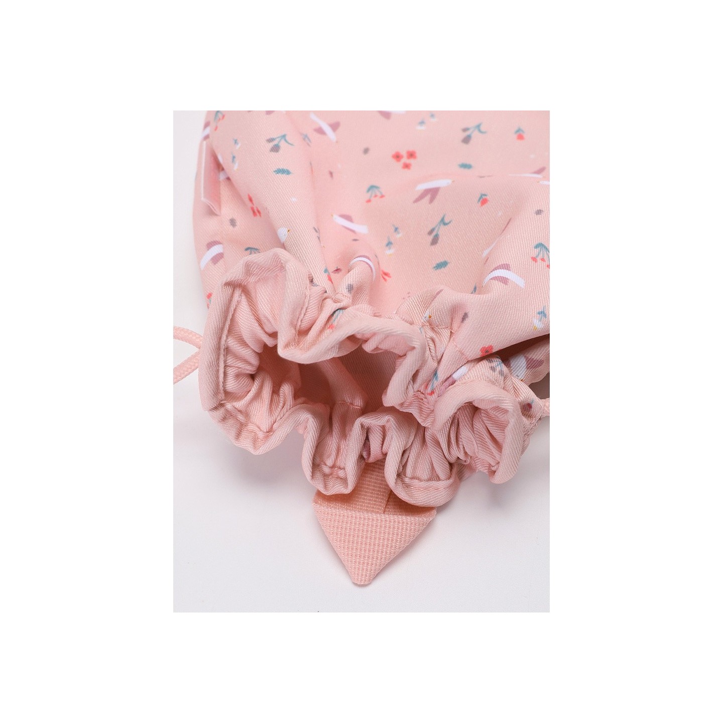 Mochila Saco Tela Blossom Birds Tutete
