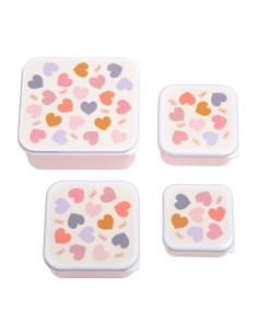 Set de 4 Cajas Corazón