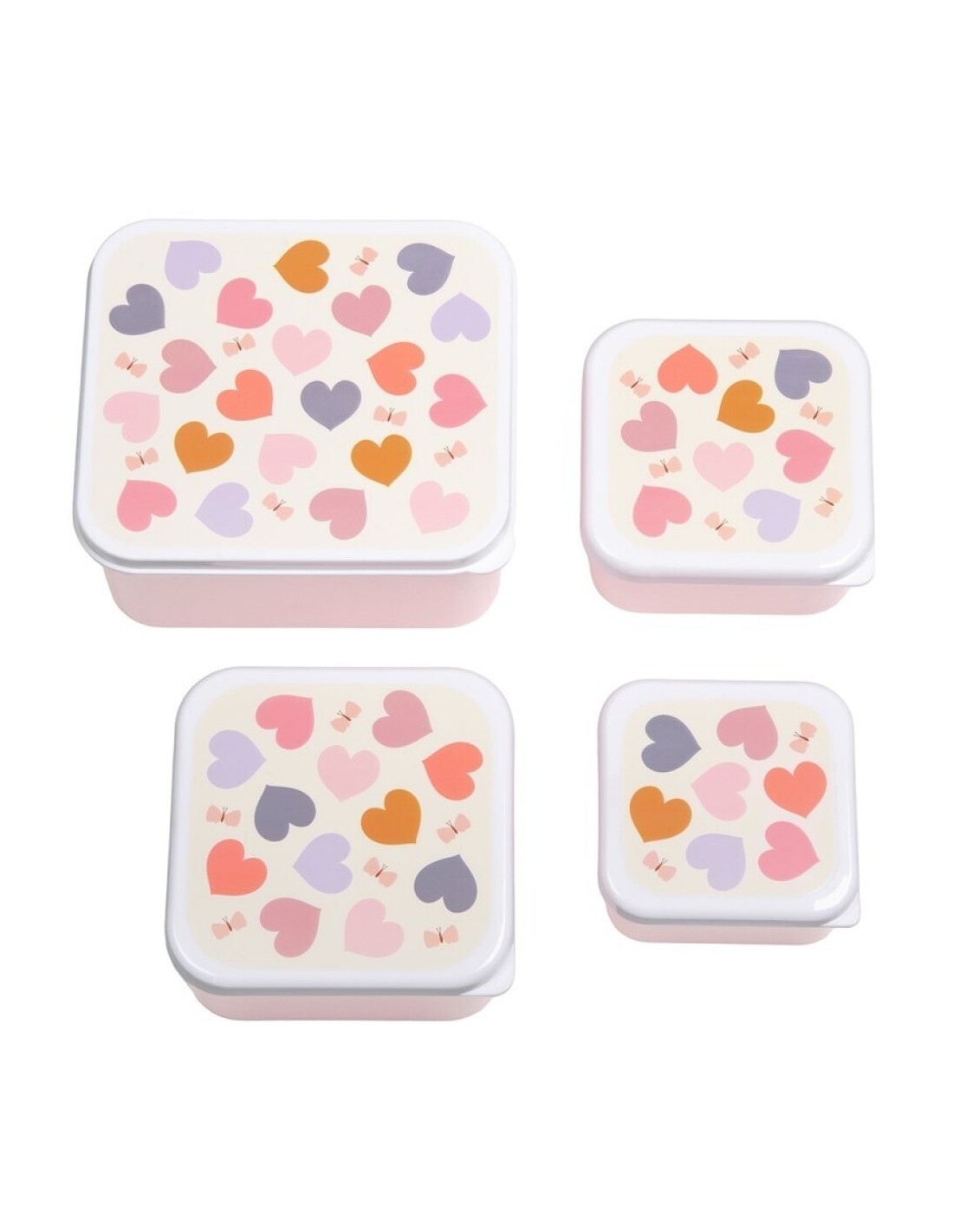 Set de 4 Cajas Corazón