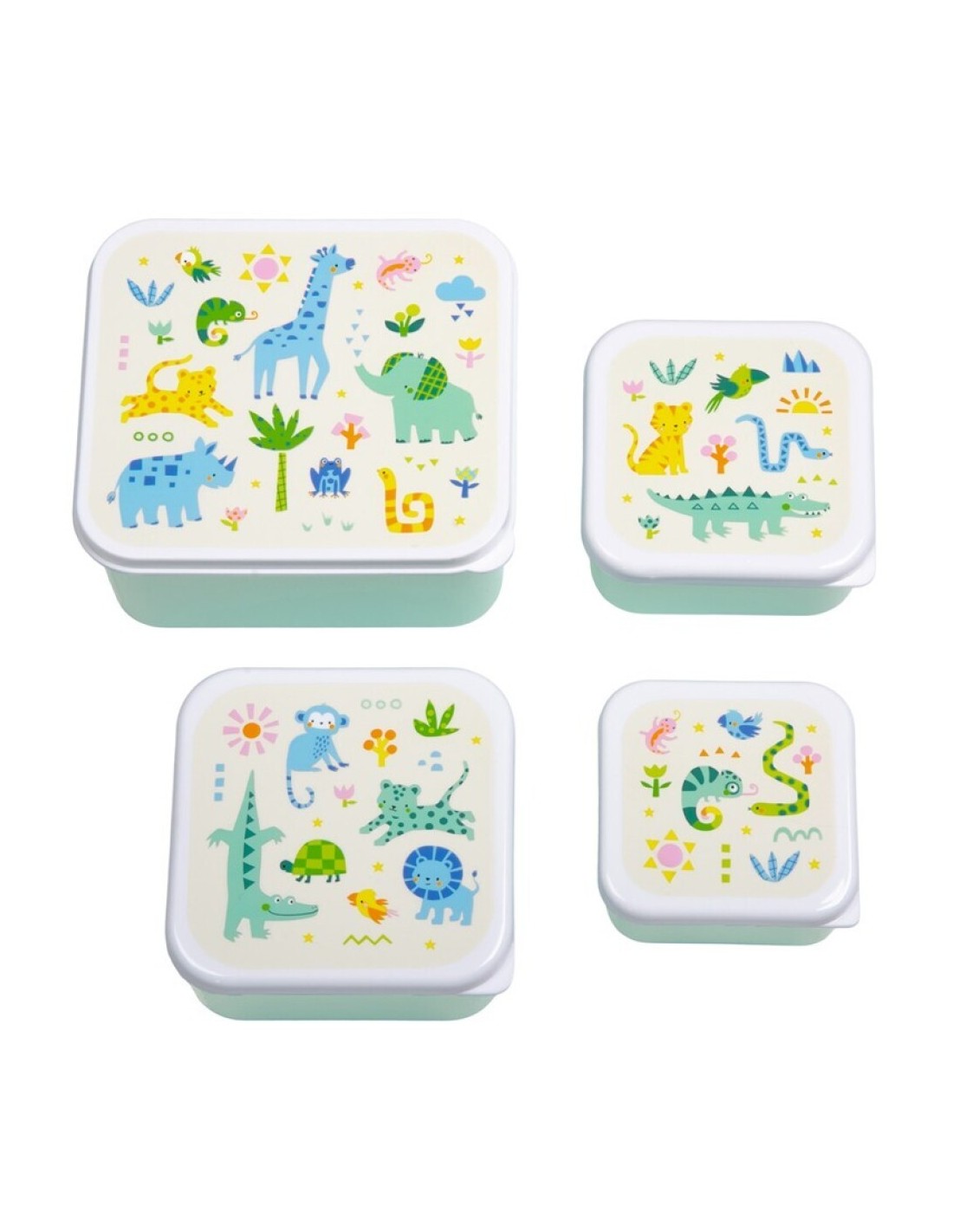Set de 4 Cajas Jungla