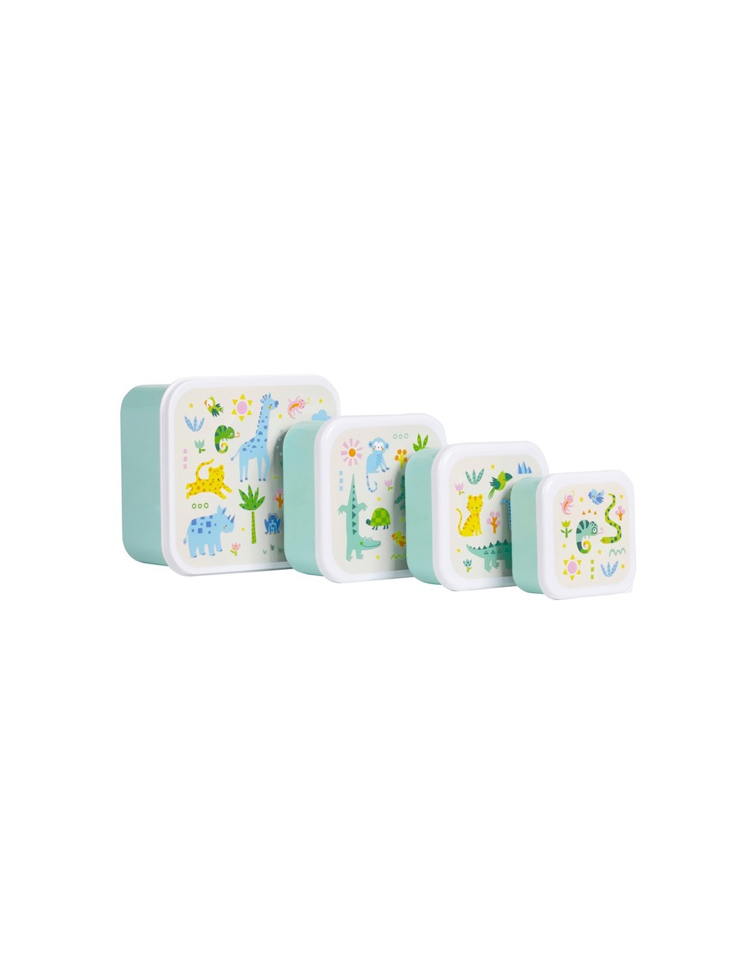 Set de 4 Cajas Jungla