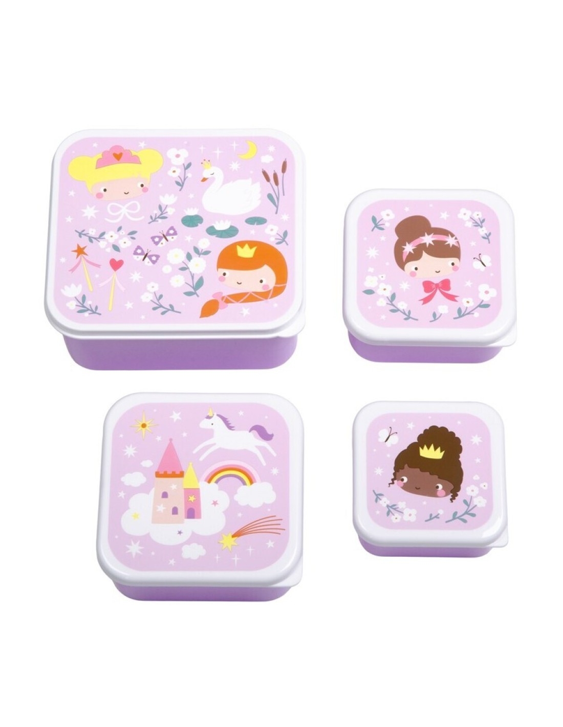 Set de 4 Cajas Princesas