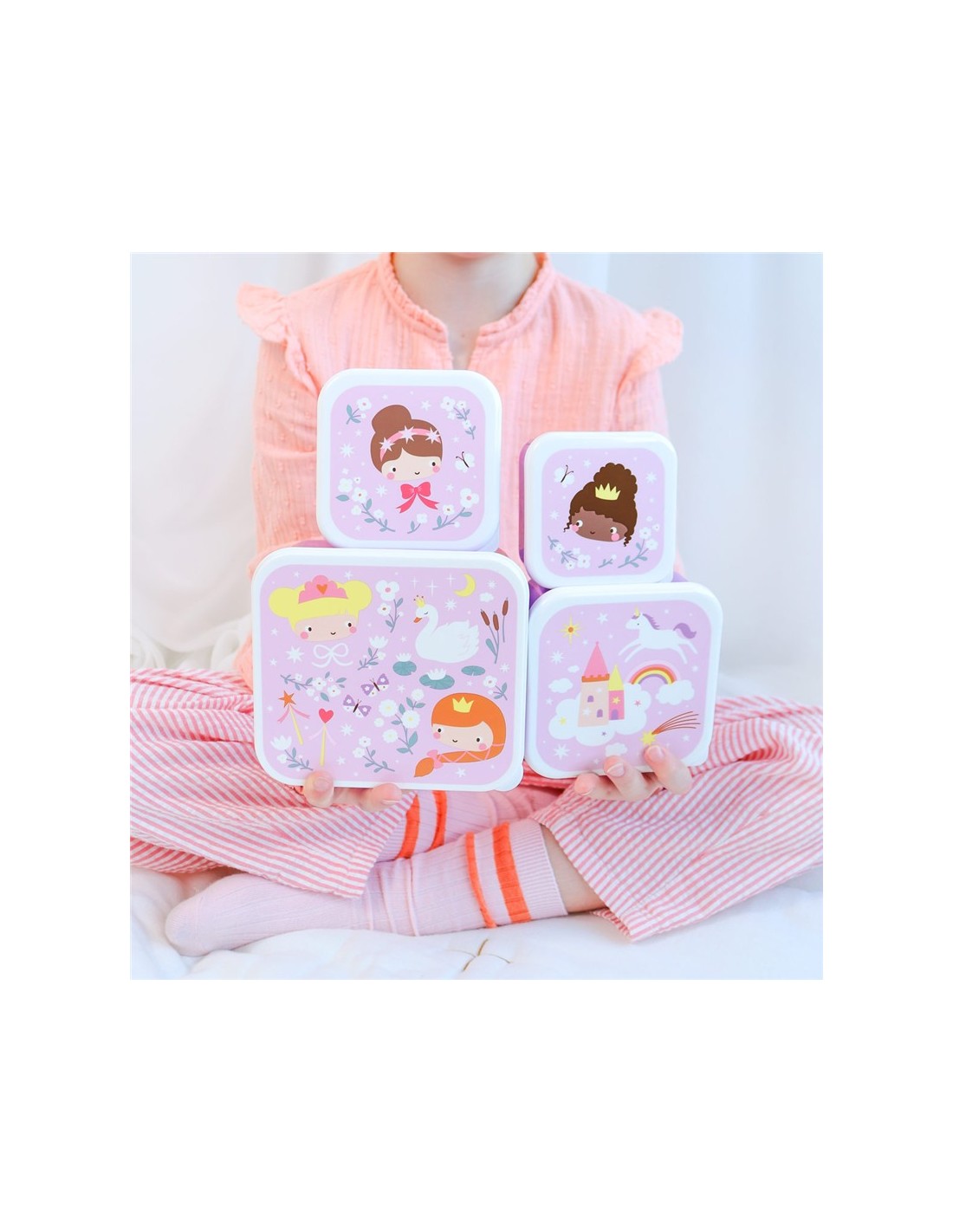 Set de 4 Cajas Princesas