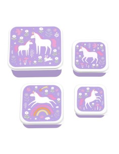 Set de 4 Cajas Unicornios