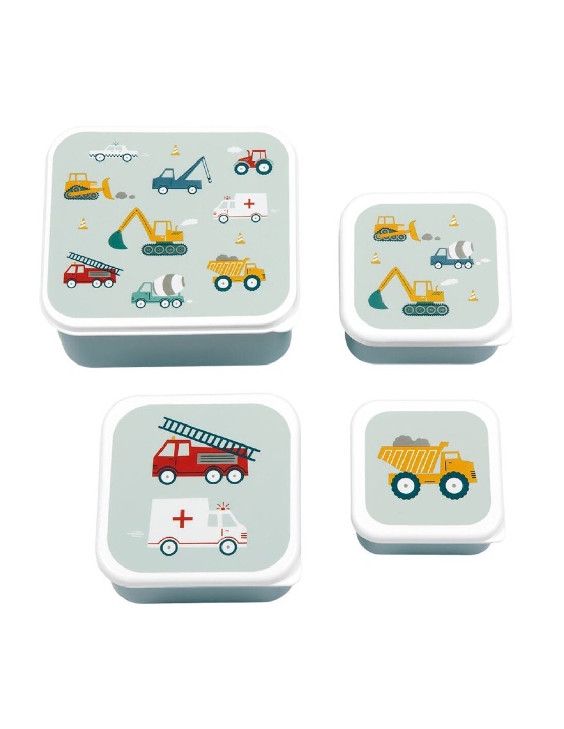Set de 4 Cajas Vehículos
