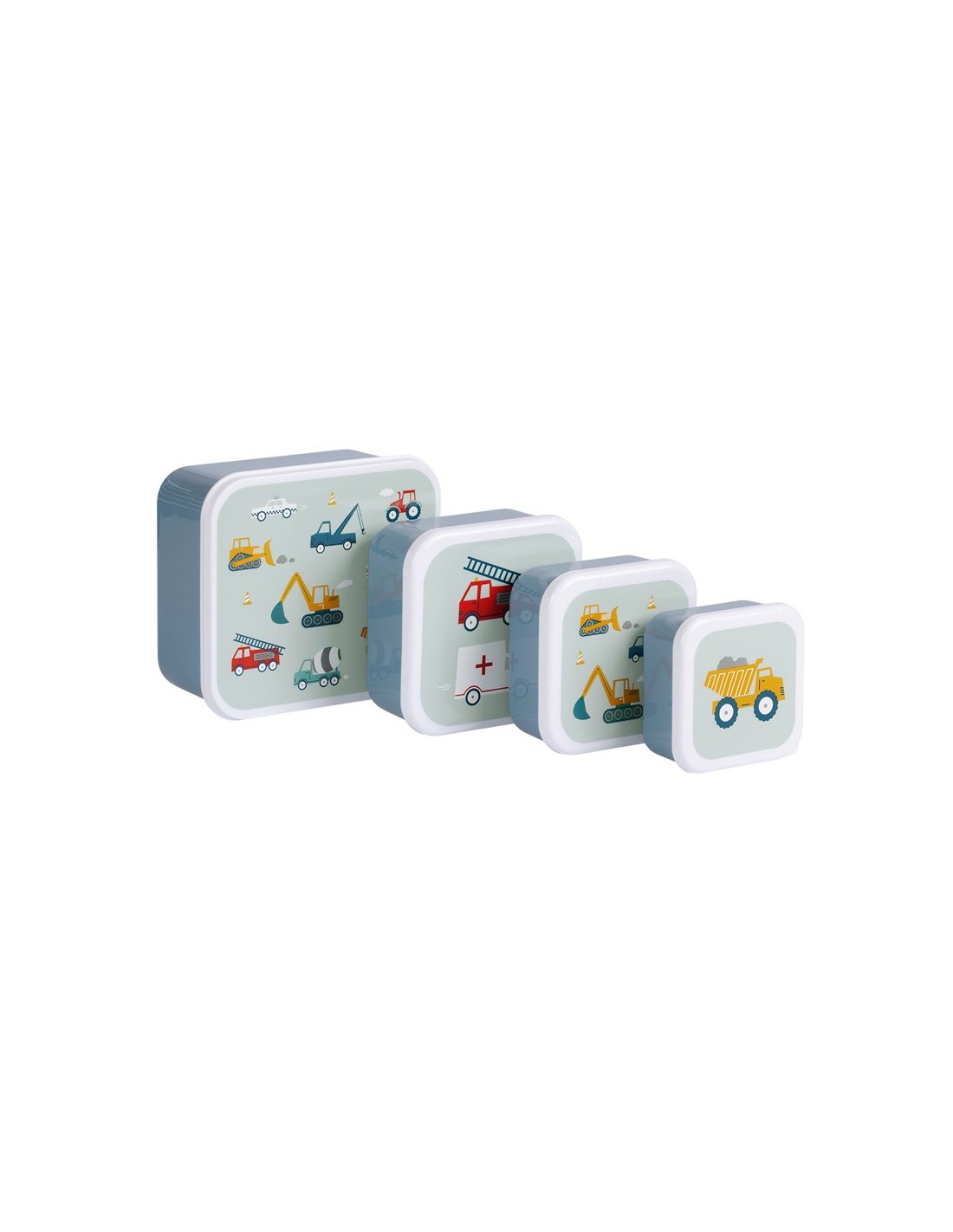 Set de 4 Cajas Vehículos