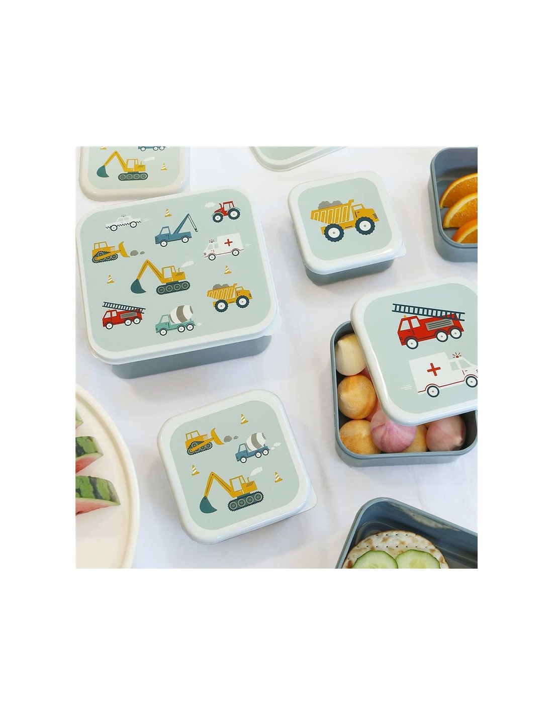 Set de 4 Cajas Vehículos