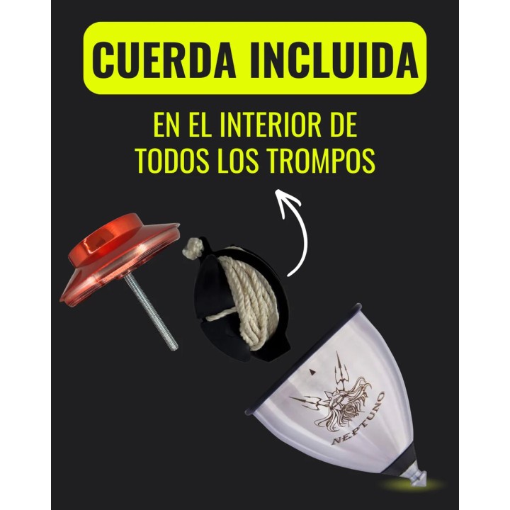 Trompo de Metal Neptuno Roller