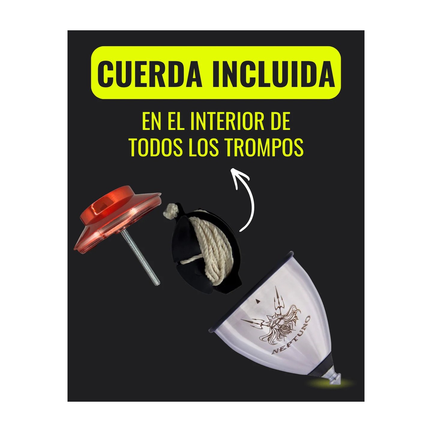 Trompo de Metal Neptuno Roller