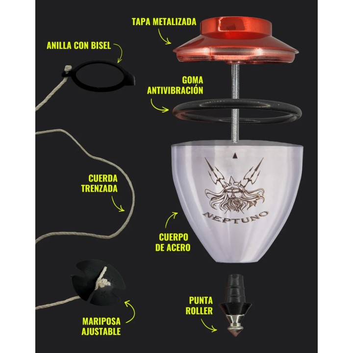 Trompo de Metal Neptuno Roller