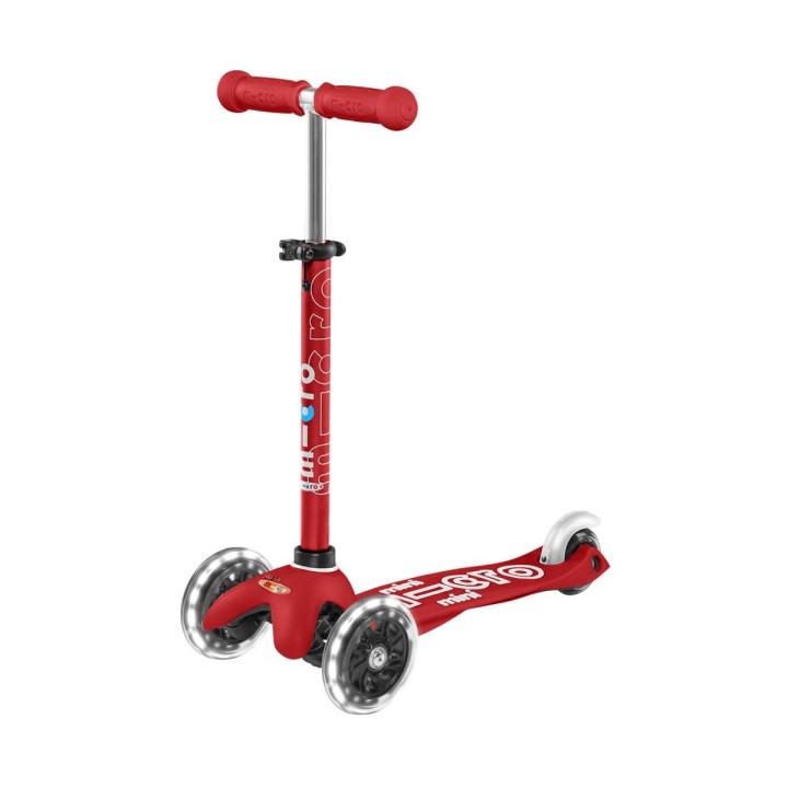 Patinete Mini Micro Deluxe LED Rojo
