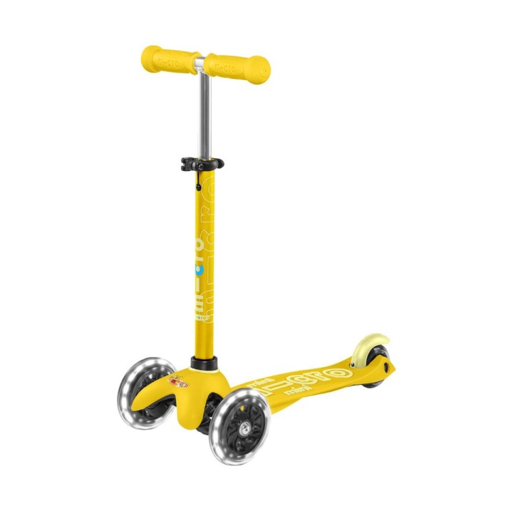 Patinete Mini Micro Deluxe LED Amarillo