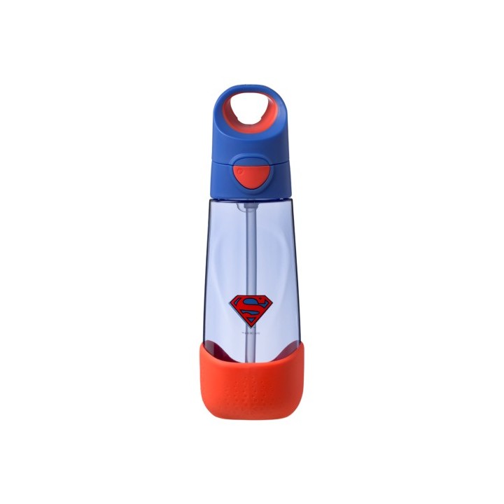 Botella de Tritán con Pajita 600ml - Superman
