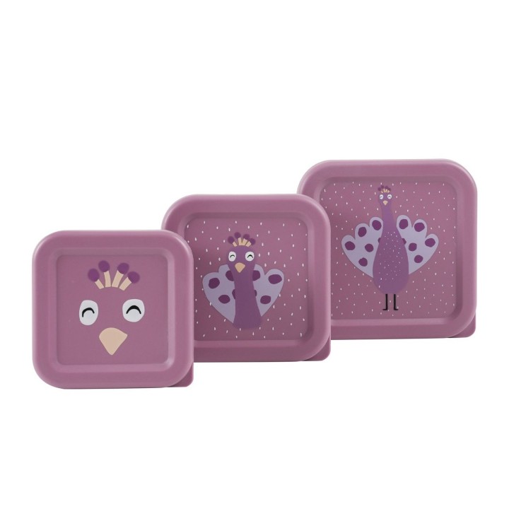 Set 3 Cajas Snack Trixie Pavo Real
