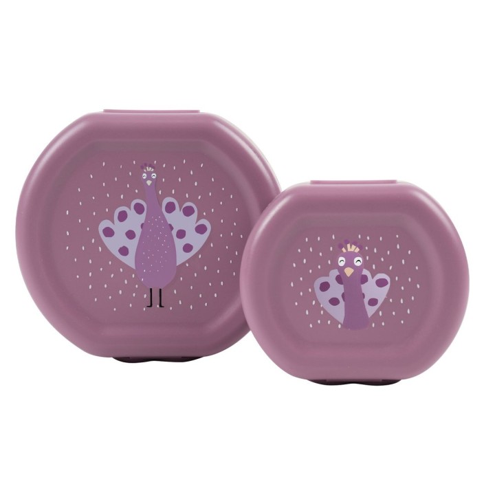 Fiambrera con Clip Trixie Pavo Real 2 Uds.