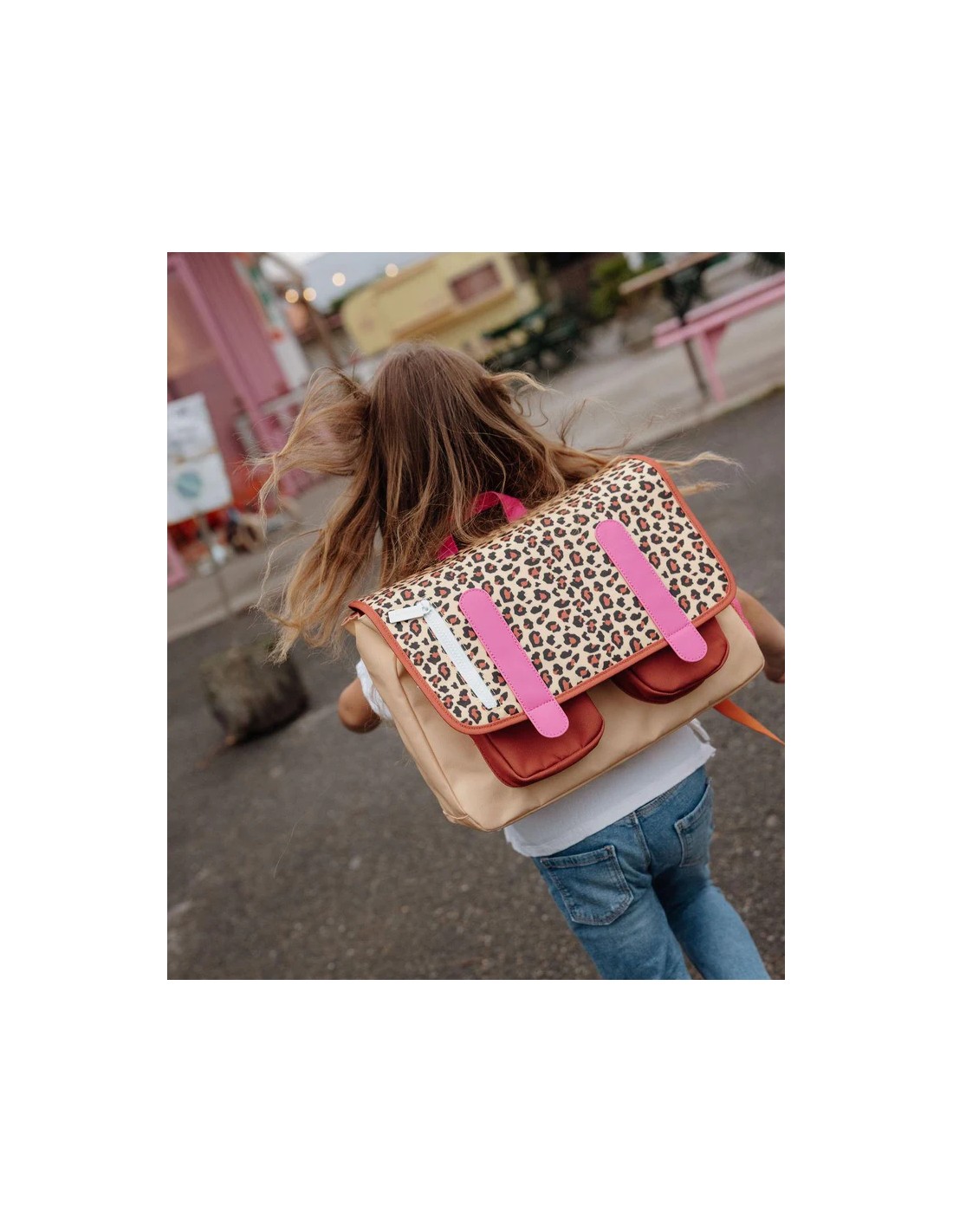 Cartera Escolar +6 Años Leopard
