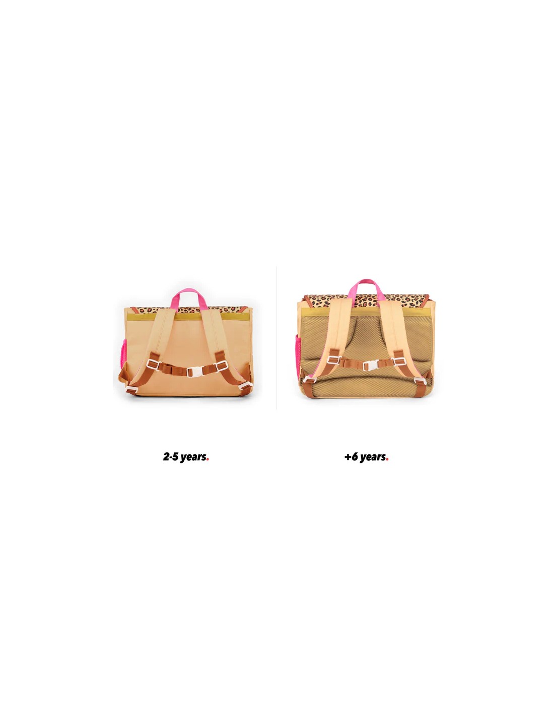 Cartera Escolar 2-5 Años Leopard