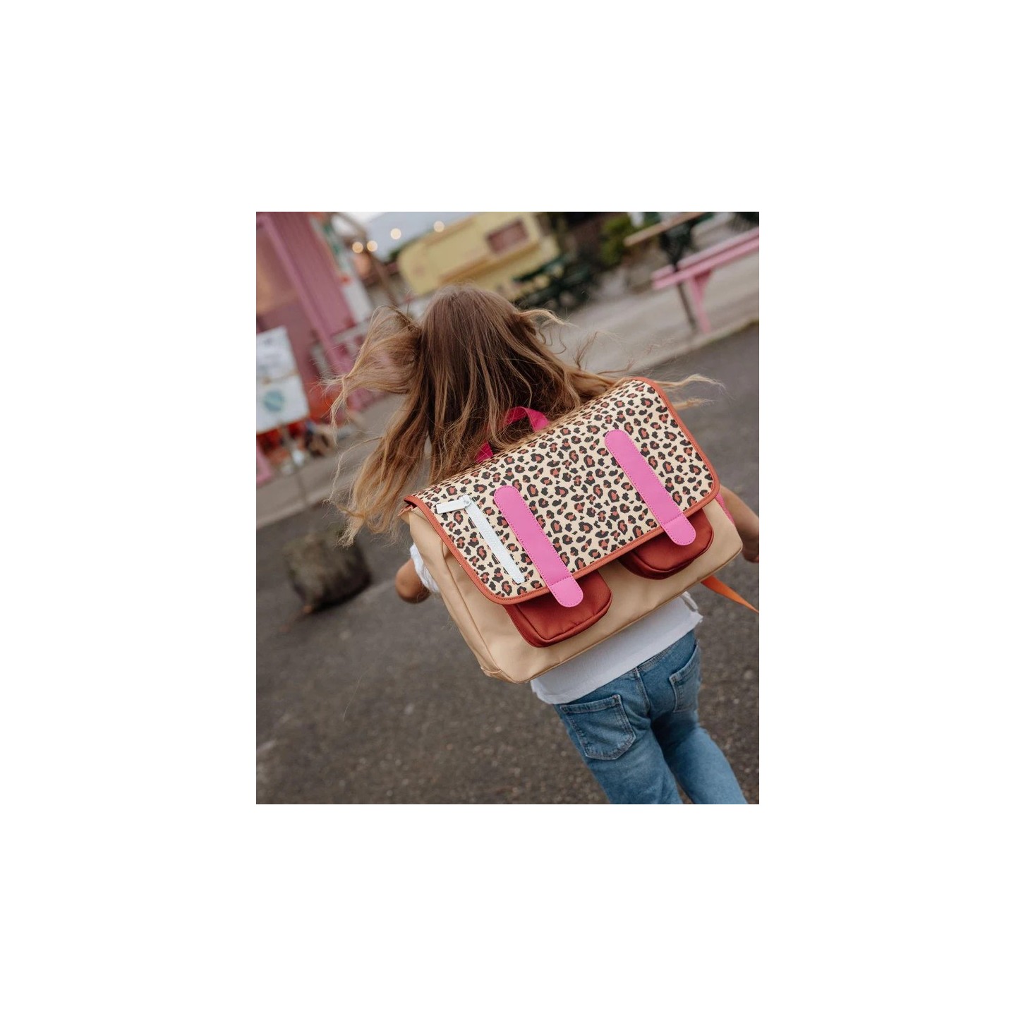 Cartera Escolar 2-5 Años Leopard