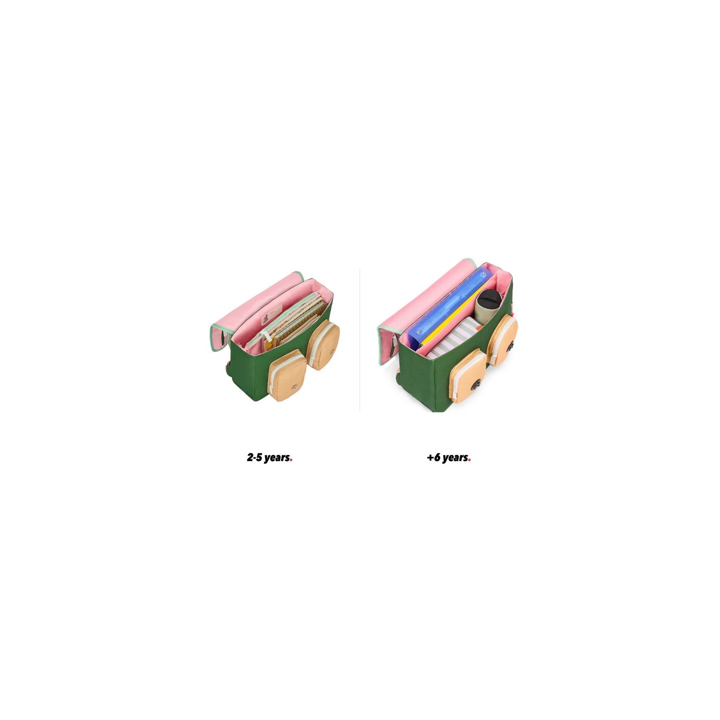 Cartera Escolar +6 Años Bubblegum