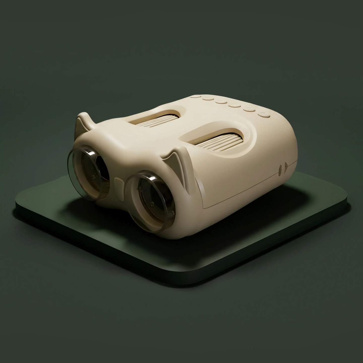 Prismaticos Microscopio con Pantalla Beige