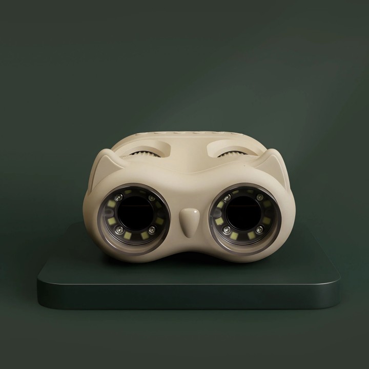 Prismaticos Microscopio con Pantalla Beige