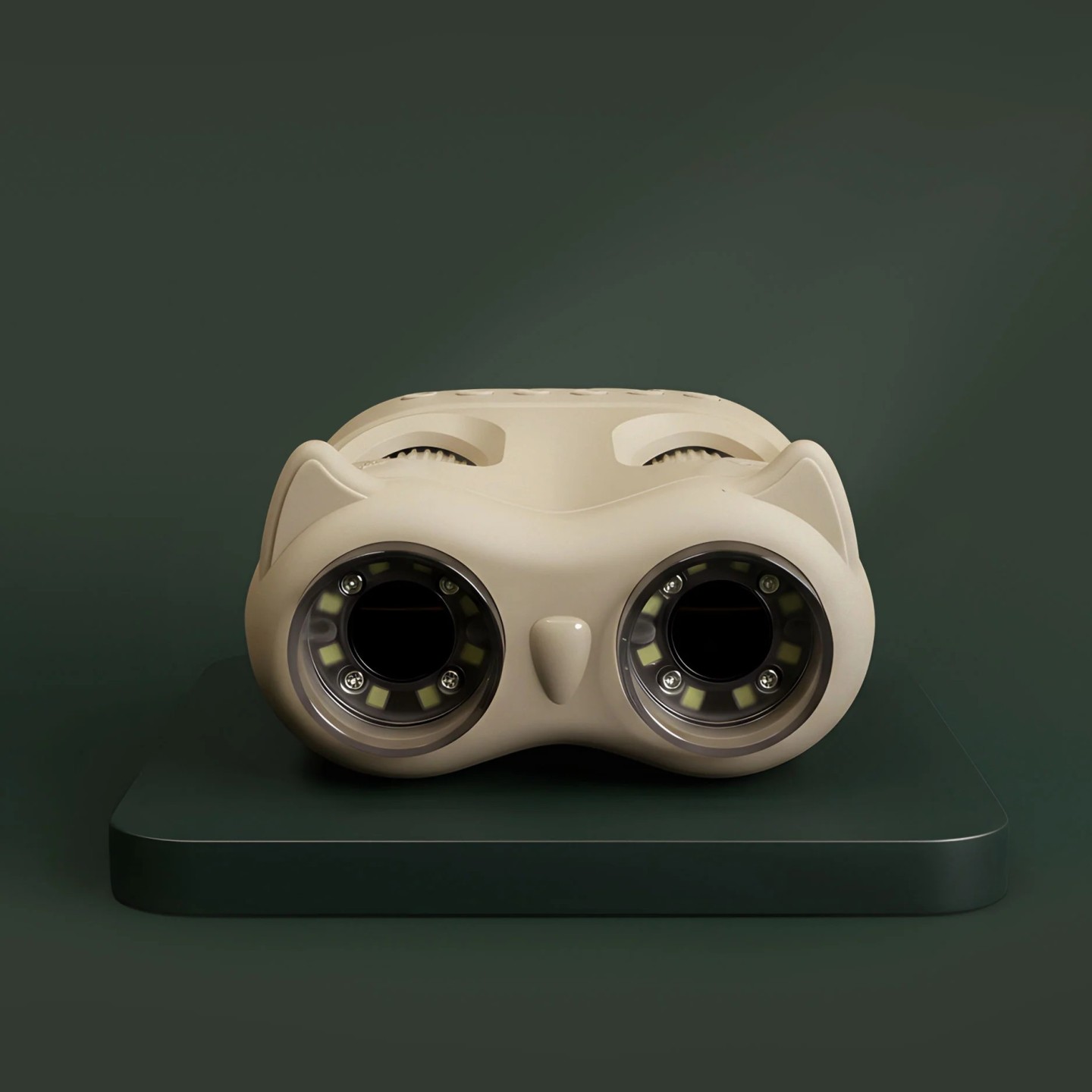 Prismaticos Microscopio con Pantalla Beige