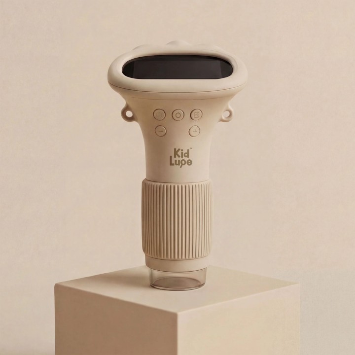 Microscopio Electronico con Pantalla Beige