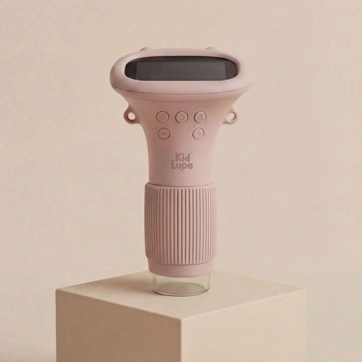 Microscopio Electronico con Pantalla Rosa