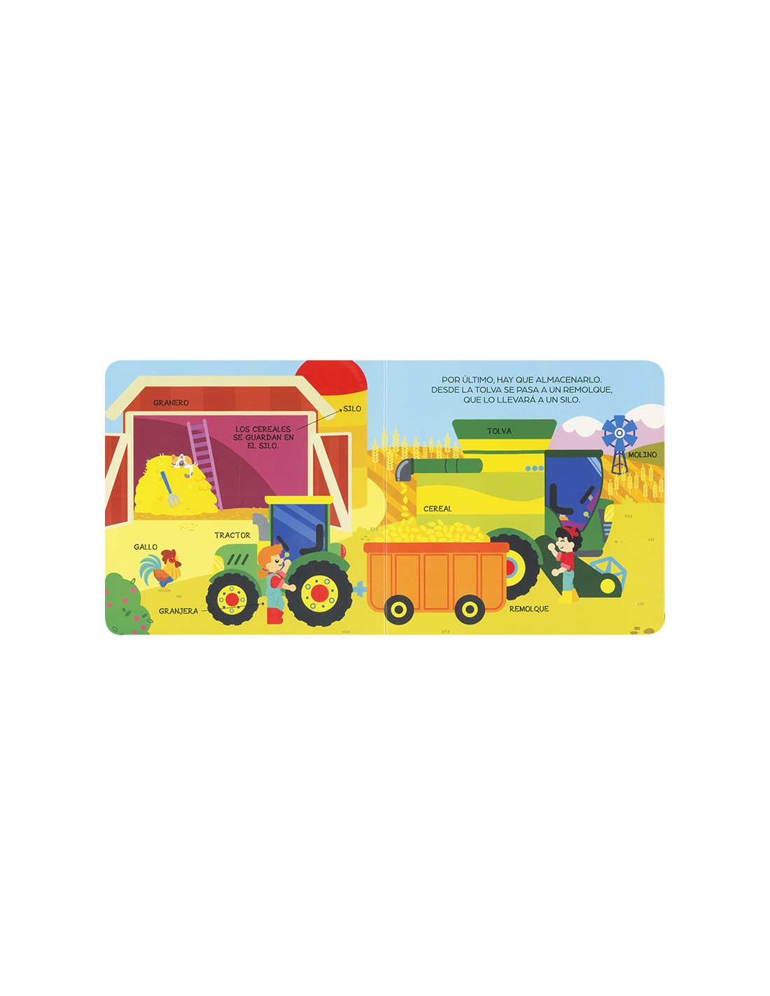 Una cosechadora por dentro