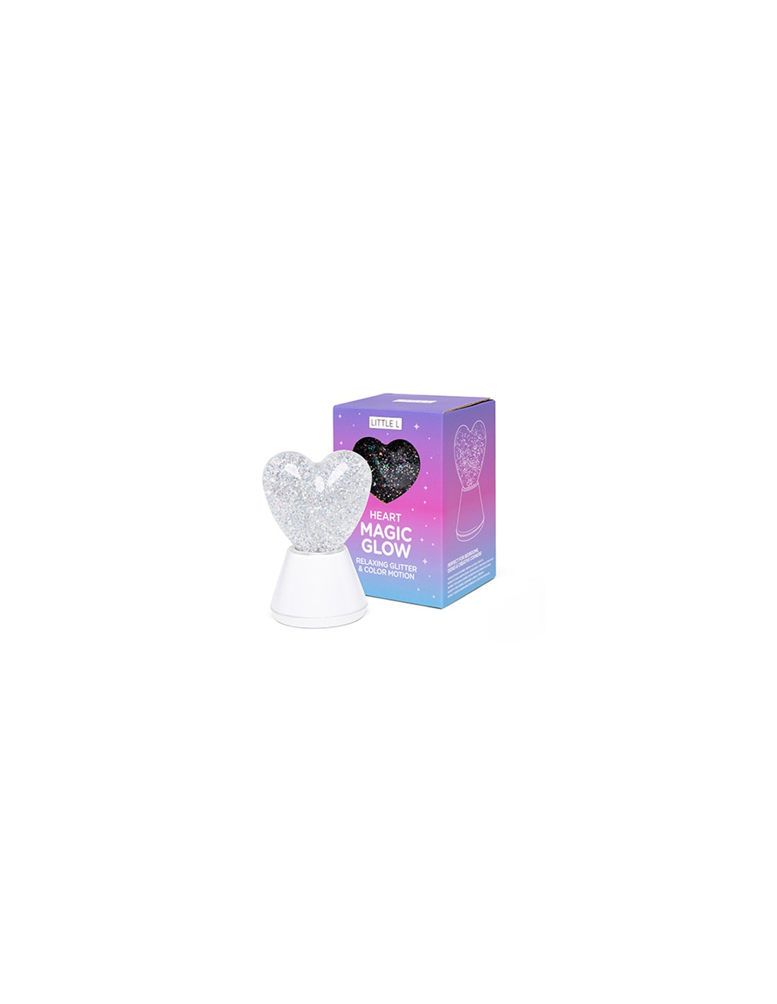 Lámpara de Purpurina Magic Glow Corazón