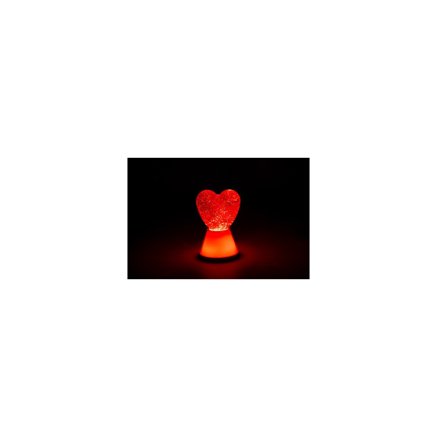 Lámpara de Purpurina Magic Glow Corazón