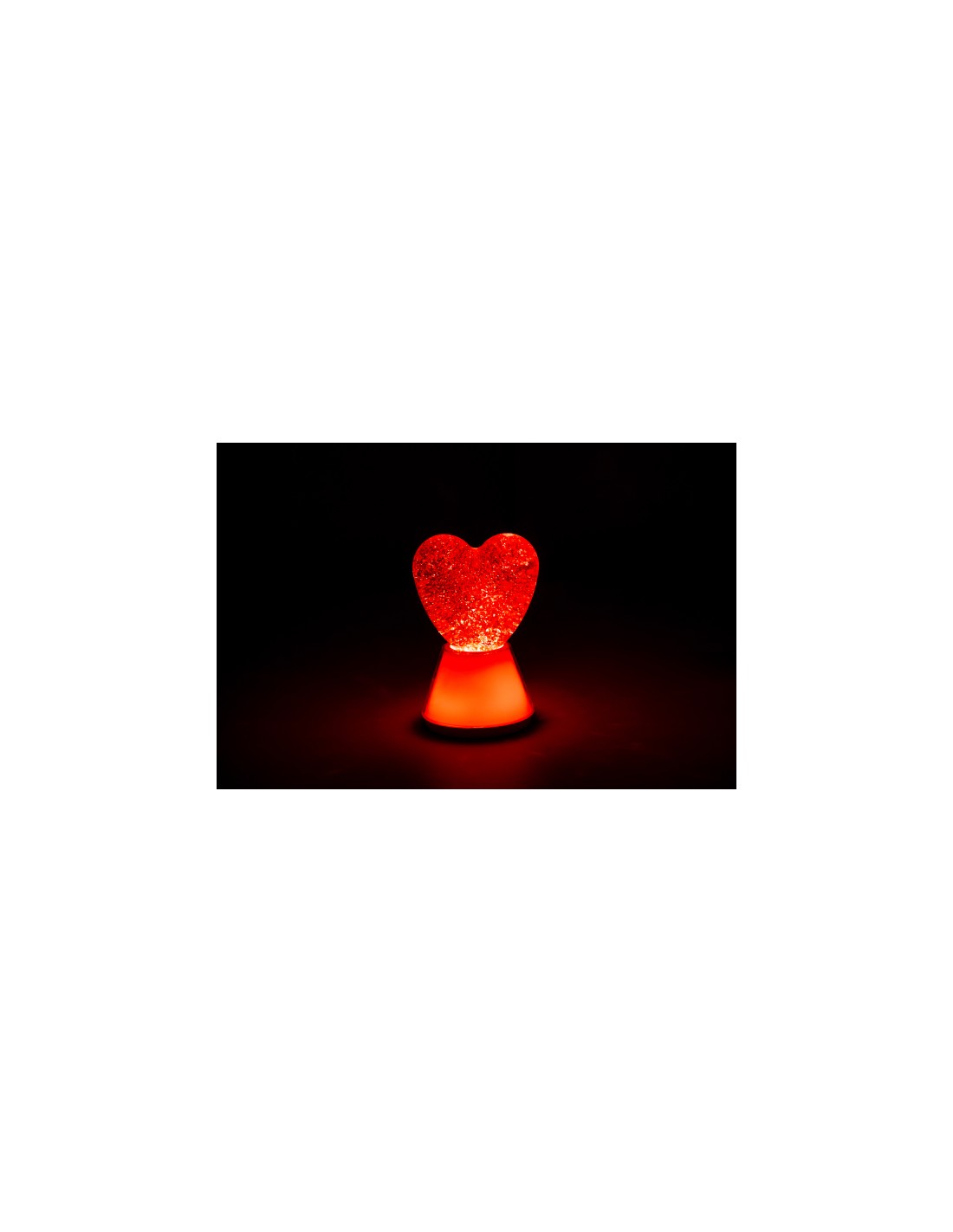Lámpara de Purpurina Magic Glow Corazón