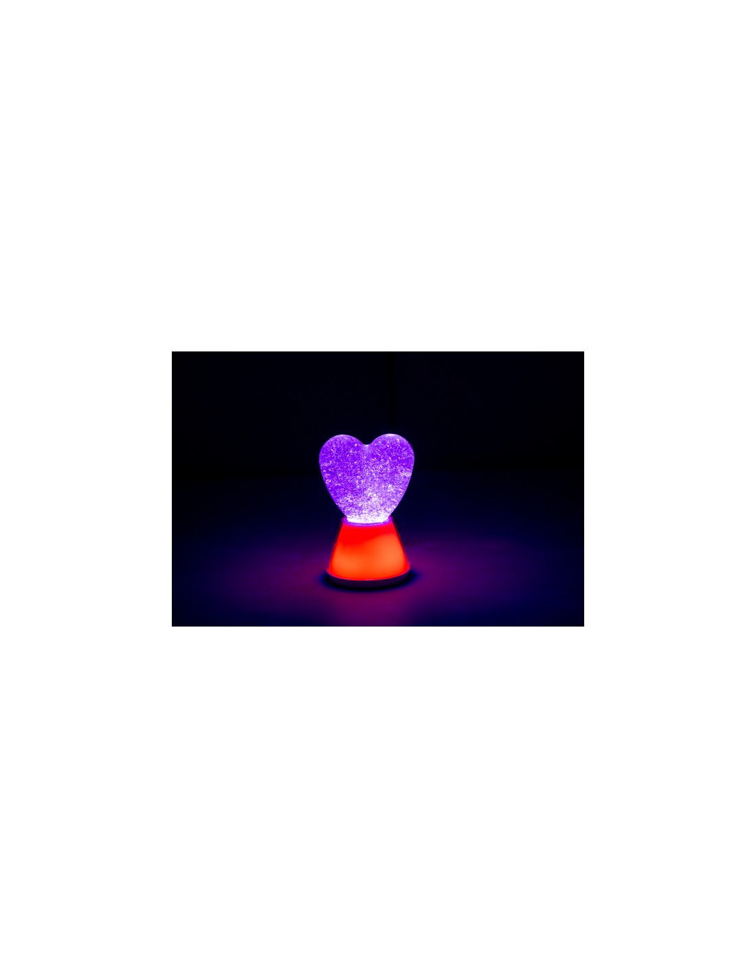 Lámpara de Purpurina Magic Glow Corazón