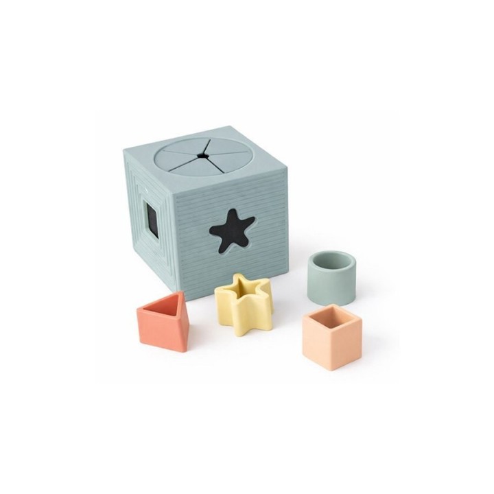 Cubo de formas encajables de silicona