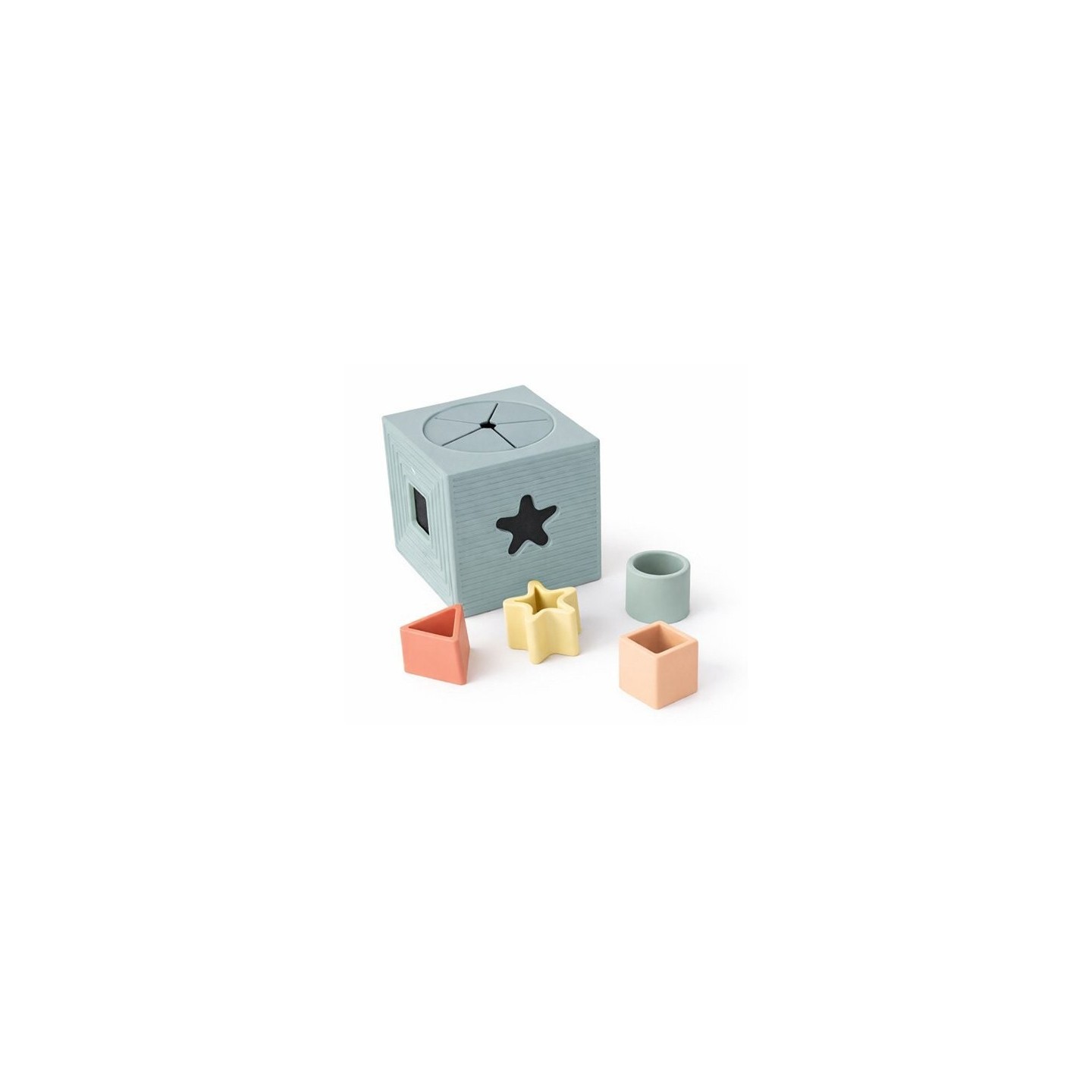 Cubo de formas encajables de silicona