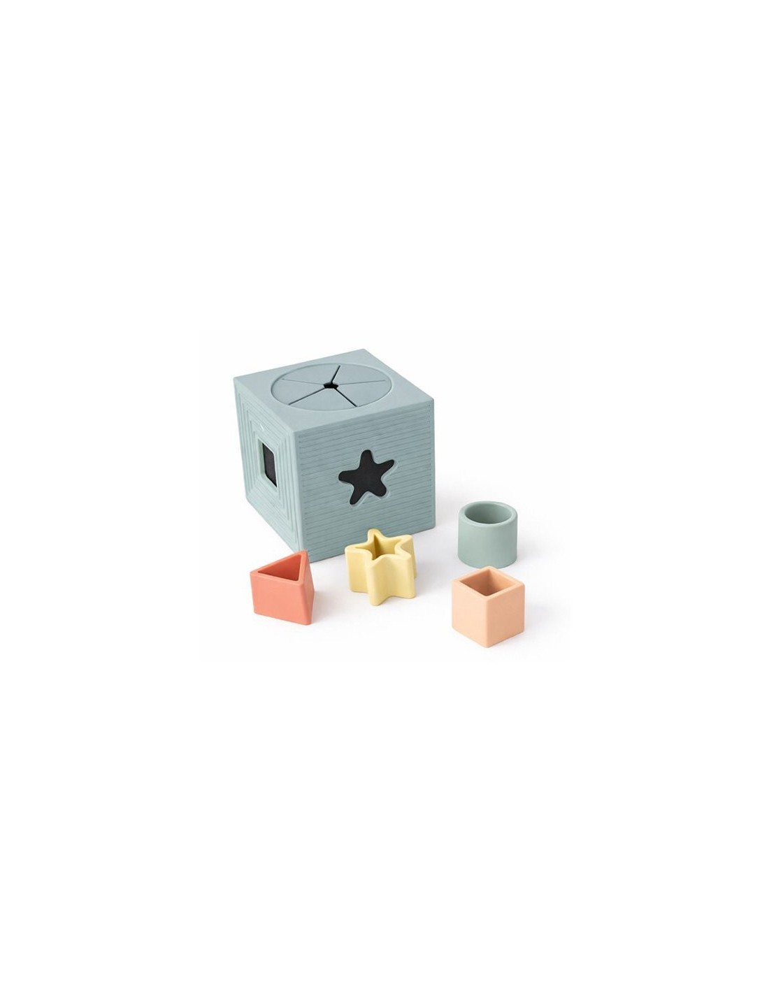 Cubo de formas encajables de silicona