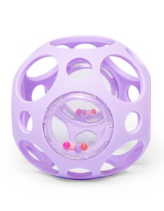 Pelota Sensorial Sonajero Lila