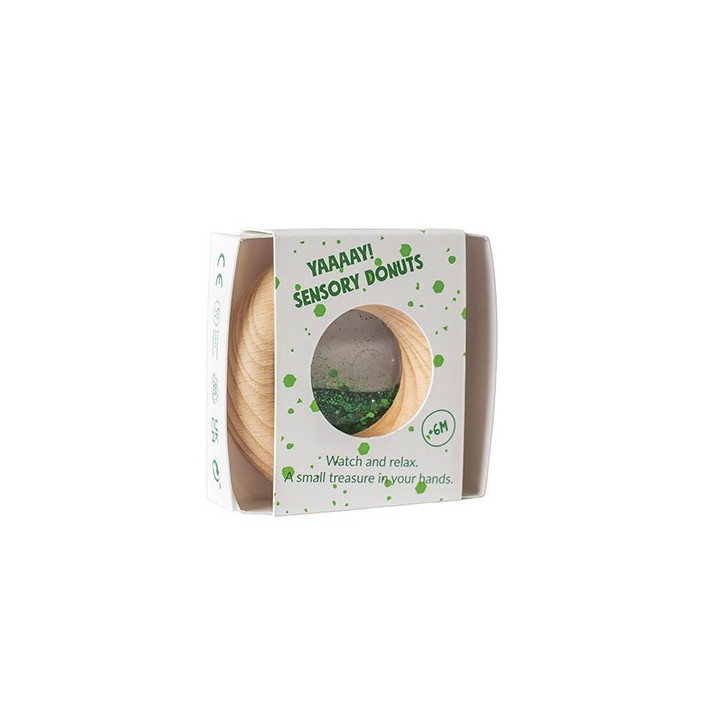 Sonajero Sensorial Calm Donut Green