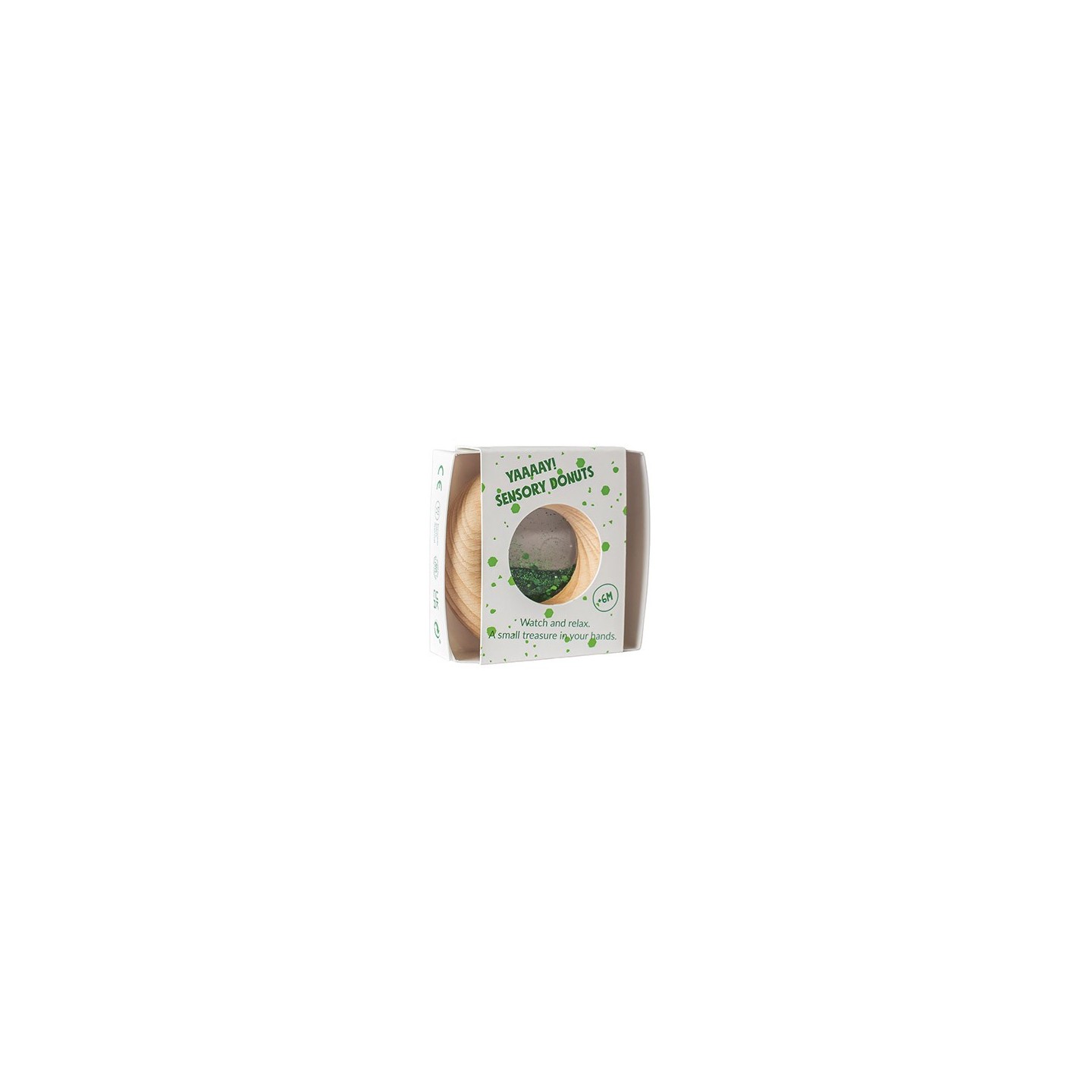 Sonajero Sensorial Calm Donut Green