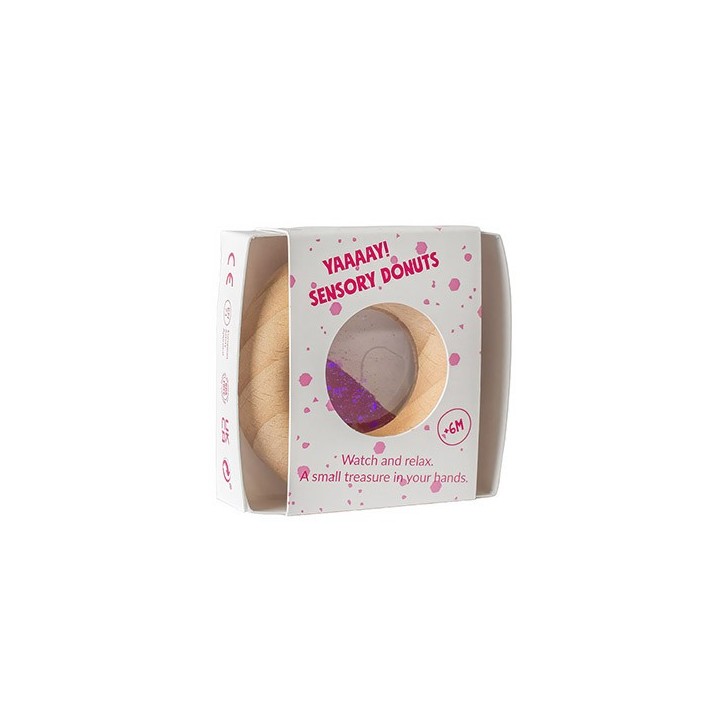 Sonajero Sensorial Calm Donut Pink
