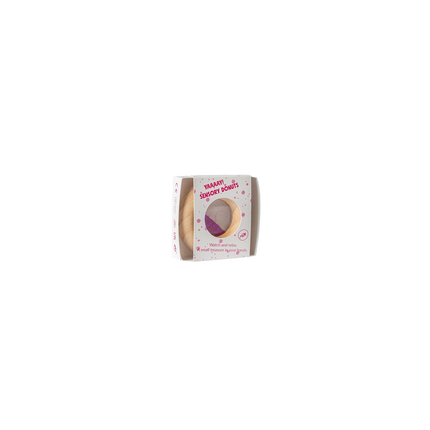 Sonajero Sensorial Calm Donut Pink