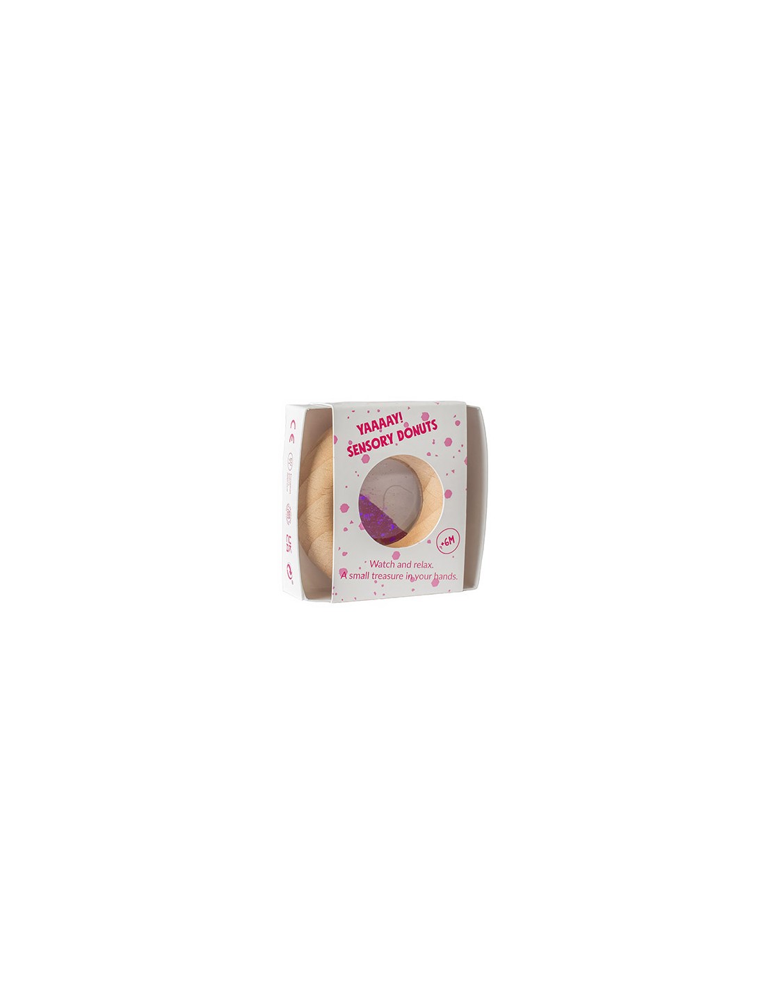 Sonajero Sensorial Calm Donut Pink