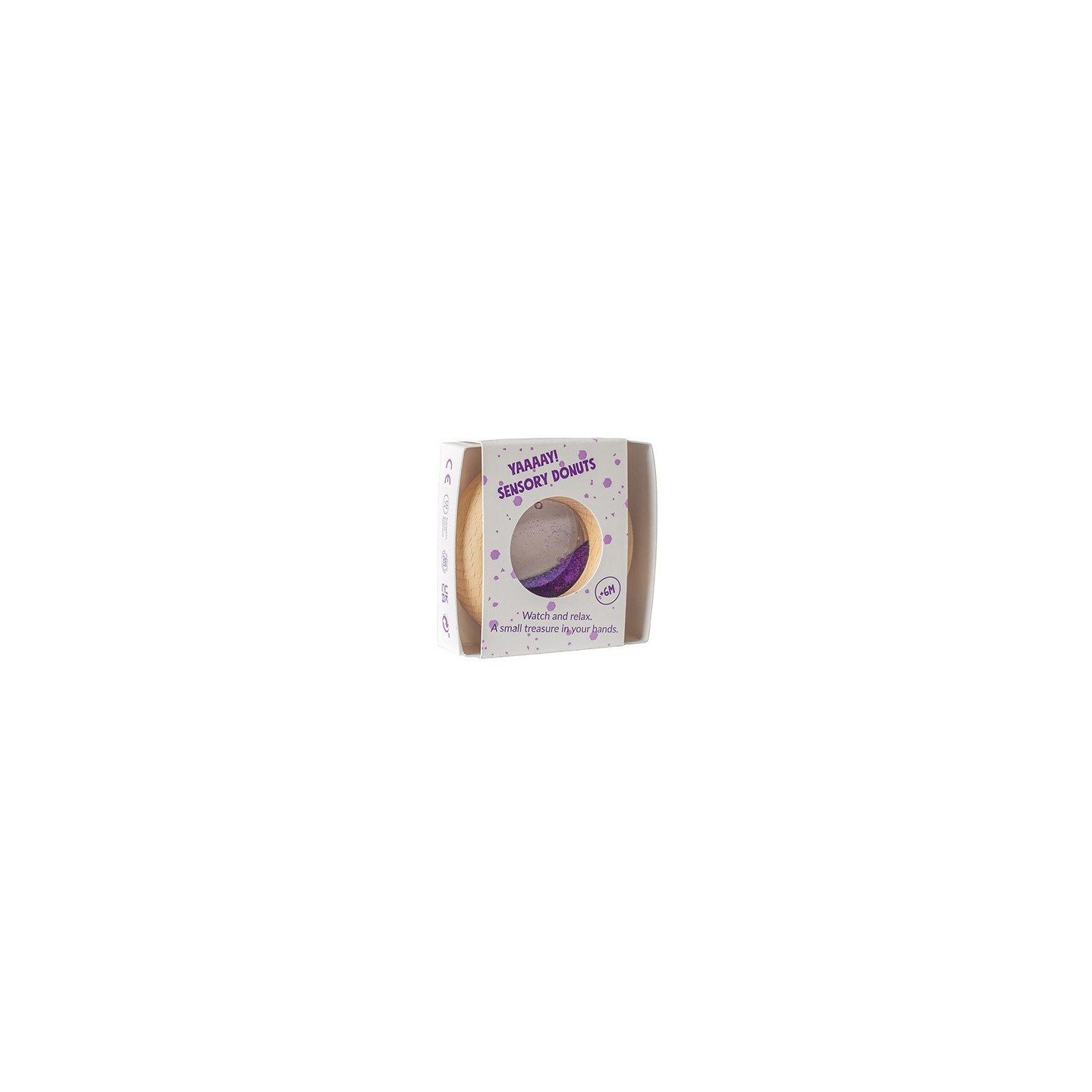 Sonajero Sensorial Calm Donut Purple