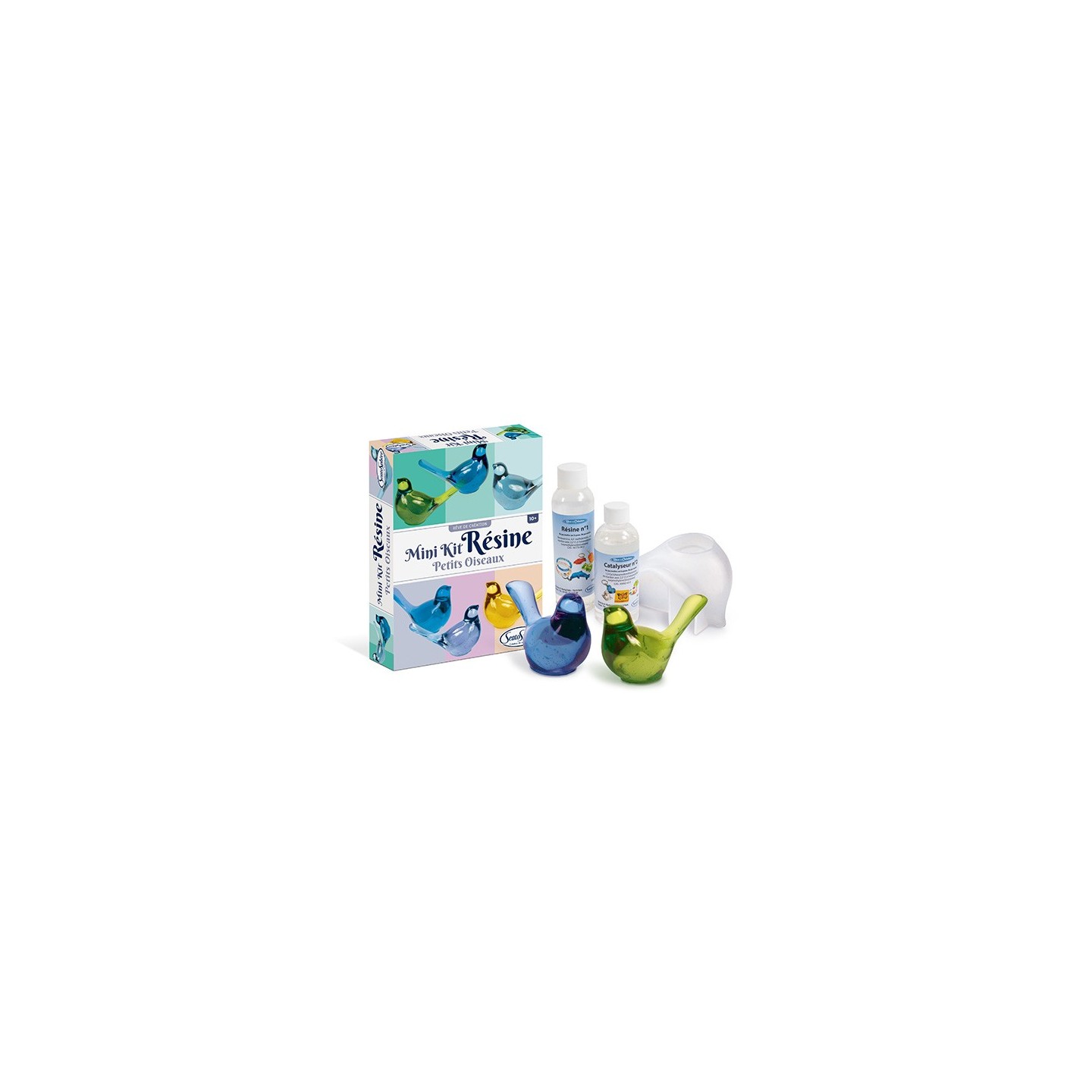 Mini Kit de Resina Pequeños Pájaros