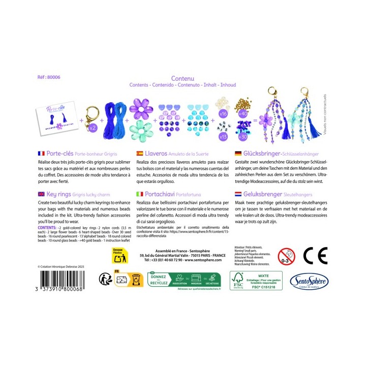 Kit creativo Llaveros Amuleto de la Suerte