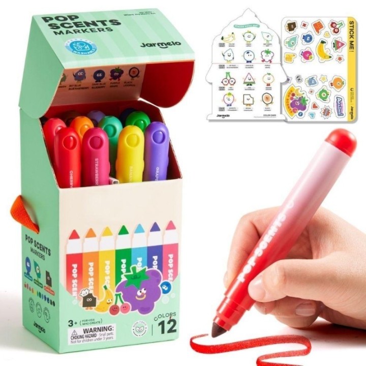 Rotuladores Lavables Perfumados 12uds