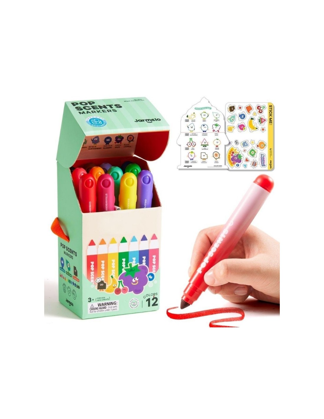 Rotuladores Lavables Perfumados 12uds