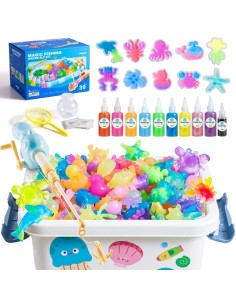 Set figuritas de gel 3D en agua