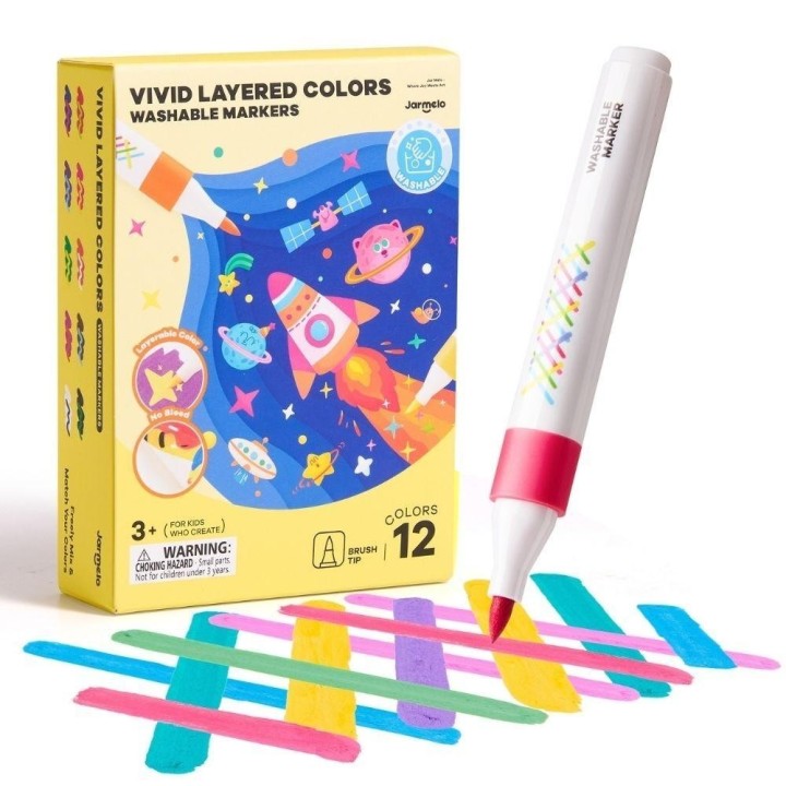 Rotuladores por capas lavables 12uds