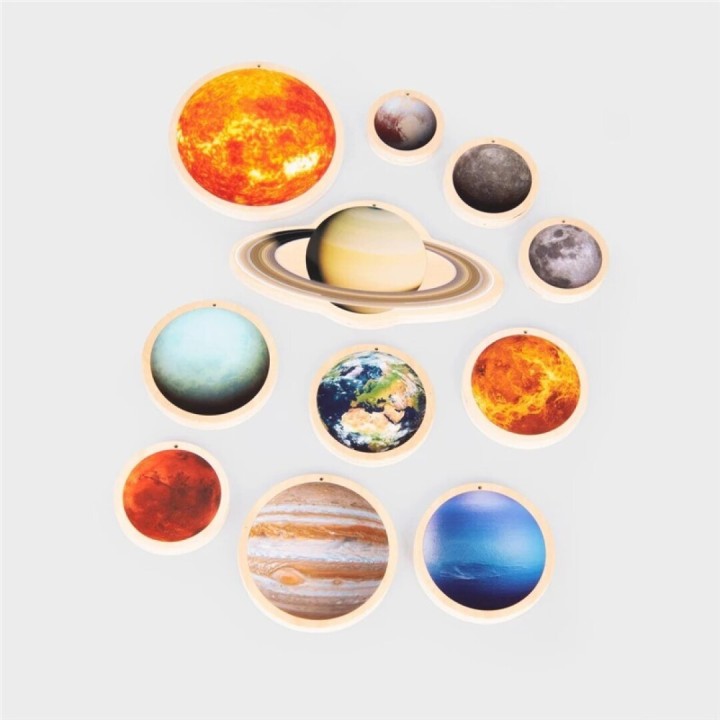 Discos de Madera del Sistema Solar